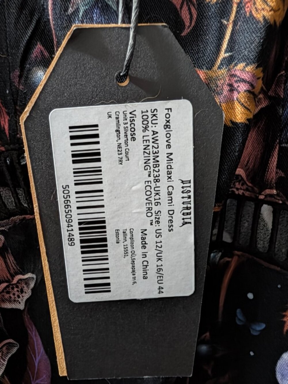 NWT DISTURBIA US 12 Foxglove Midaxi Cami Dress